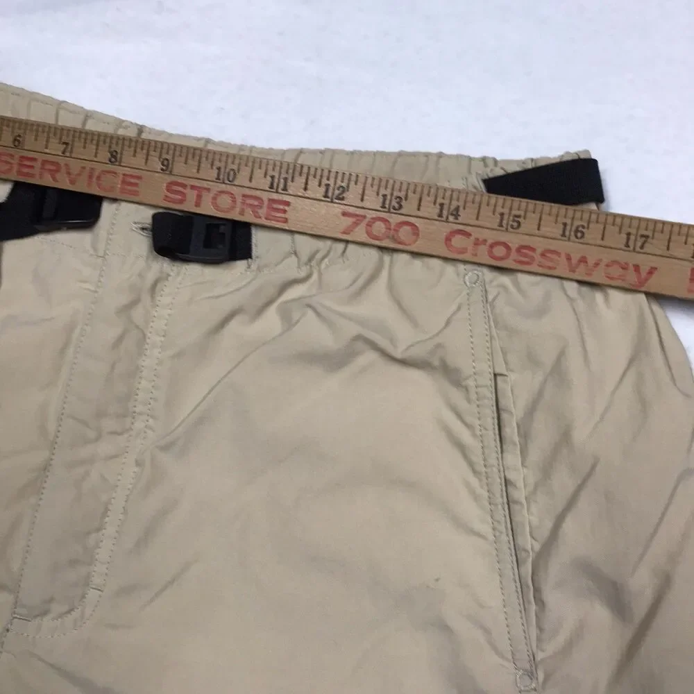 PATAGONIA Gi II Shorts Men L 32W Tan Belted Outdoor Hiking Lightweight